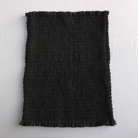 New! Black Elastic Tube Top - Picture 2 of 4